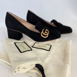 Gucci GG Marmont Suede Shoes